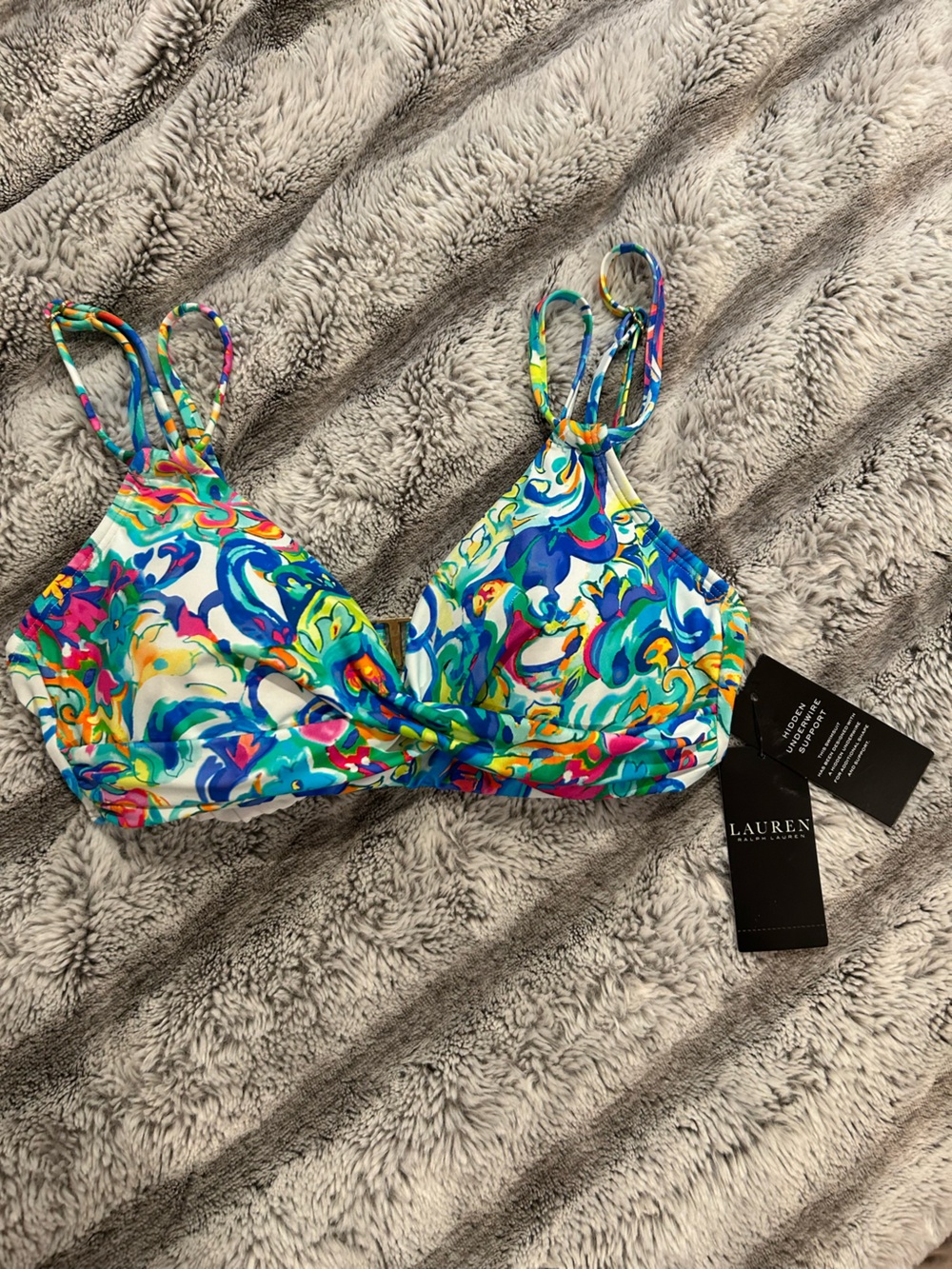 Lauren Ralph Lauren Double-Strap Underwire Bikini Top